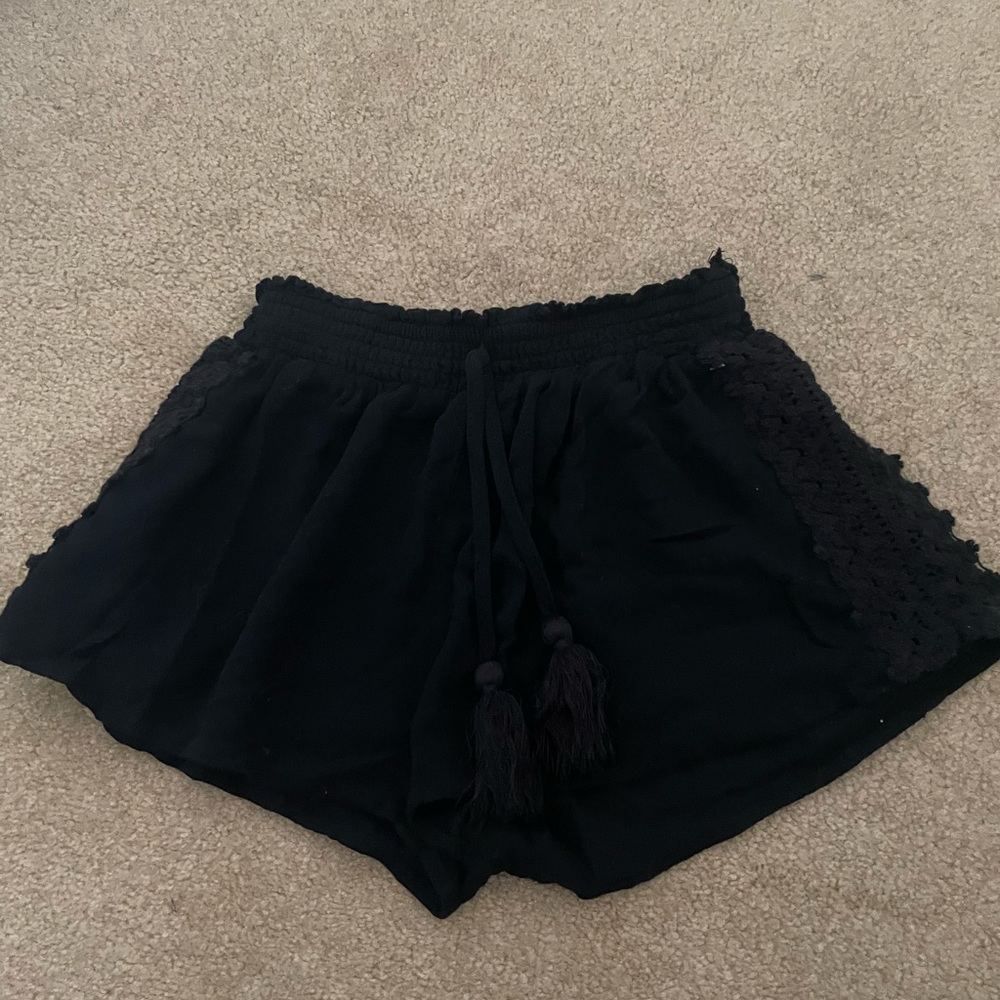 Rob Job Flowy Black Shorts